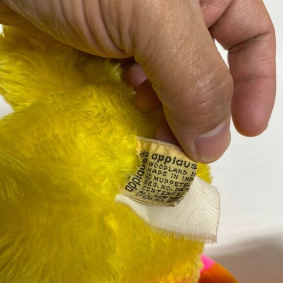 Vintage 90s Sesame Street Big Bird Plush Toy Applause 16 Inch Muppets Toy - Picture 3 of 7